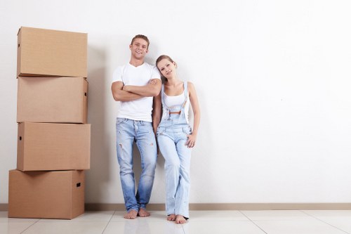 Removal team planning a move in Southkensington
