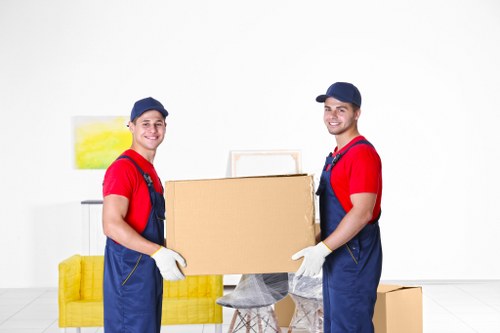 Commercial movers assisting a business relocation near South Kensington