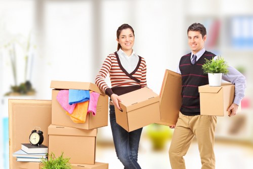 Checklist and packed boxes ready for a Southkensington relocation