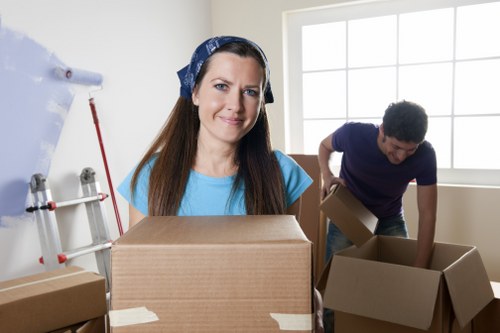 Careful loading of furniture for a South Kensington removal service