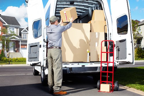 Careful loading of furniture during a South Kensington move