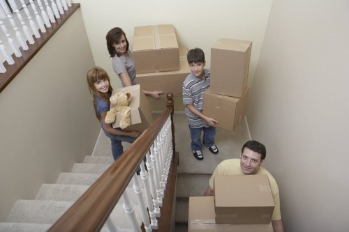 Keyboard navigation focus visible on a removals services page